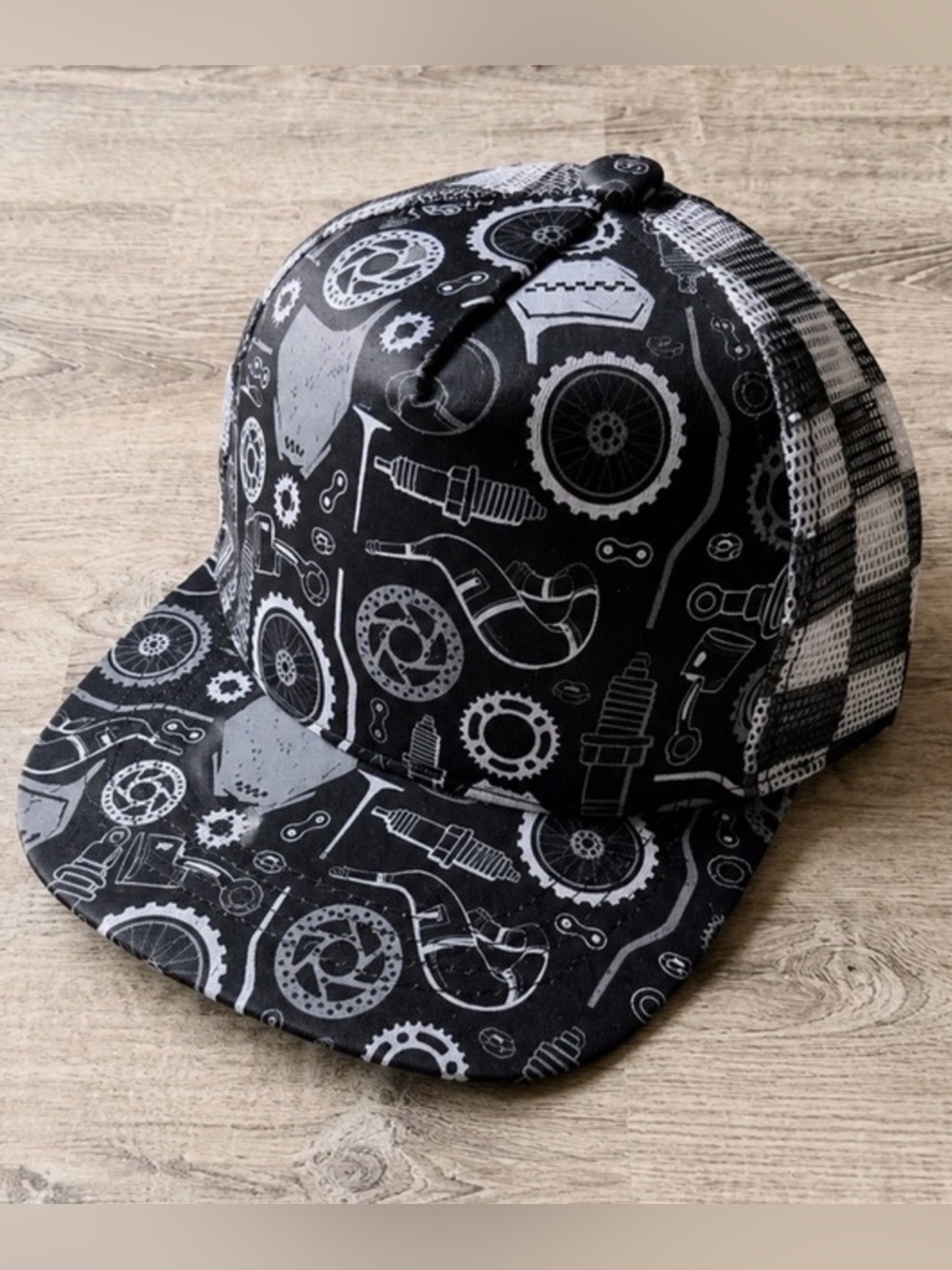 Strictly Wild Baby Trucker Hat 12M-3T Snapback Toddler Cap Gear head
